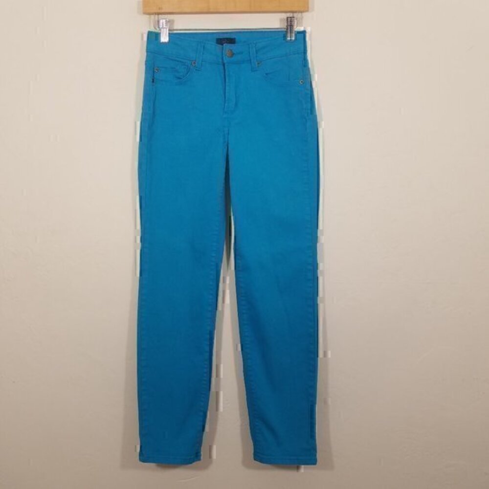 NYDJ Lift Tech Technology Ankle Stretch Jeans Blue Size 0